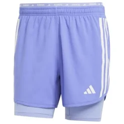 adidas Own The Run 3-Stripes 2in1 Shorts