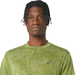 Asics Metarun Pattern 1/2 Zip SS Top