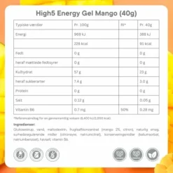 High5 Energy Gel Mango - Box 20x40g