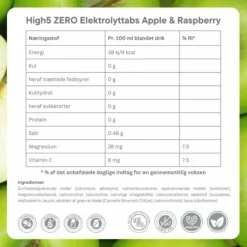 High5 Zero Apple/Rasberry - Box 8x20 Tabs