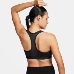 Nike Dri-FIT Swoosh Padded Medium Support Full Zip Bra