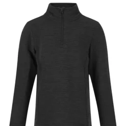 Zigzag Pineapple Melange Half Zip Waffle Midlayer