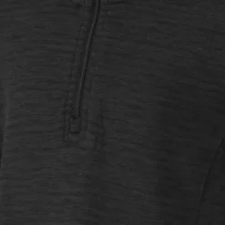 Zigzag Pineapple Melange Half Zip Waffle Midlayer